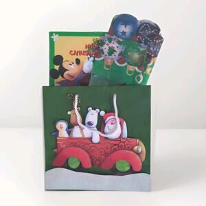 Mickey Mouse Christmas Book - Gift Bag w/ Tissue Wrapping